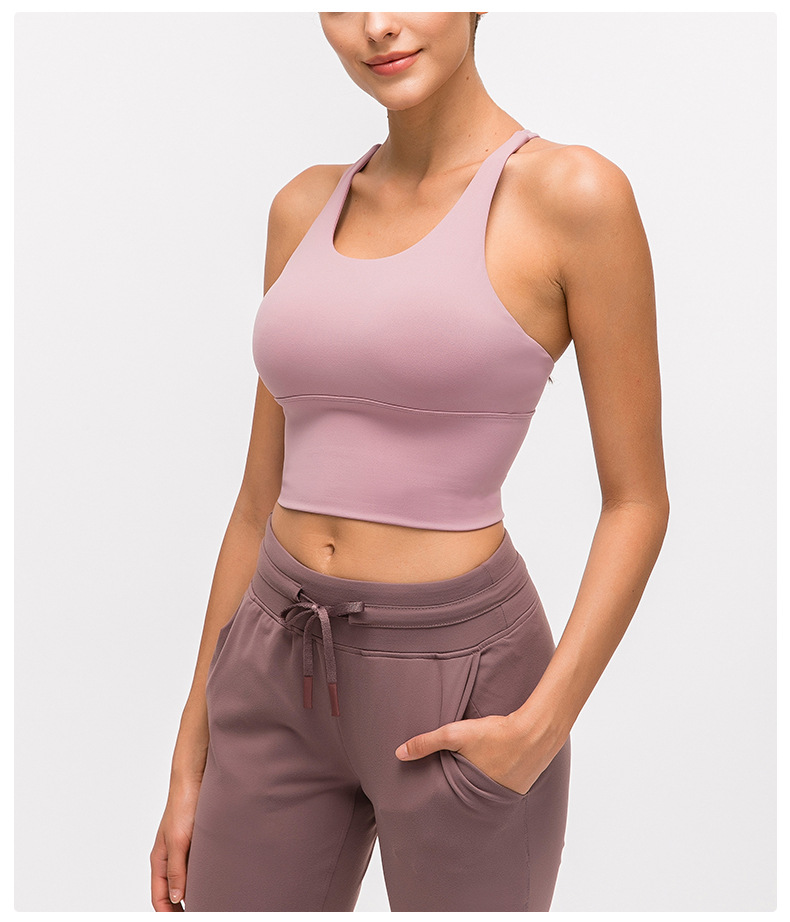 solid color thin shoulder straps cross yoga underwear NSDQF127092