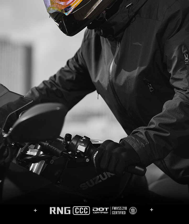 RNG New National Standard Motorcycle Helmet Full-Face Helmet for Men and Women with Dual Visors, Ventilation, Sun Protection, and Tail Light for Electric Vehicles
