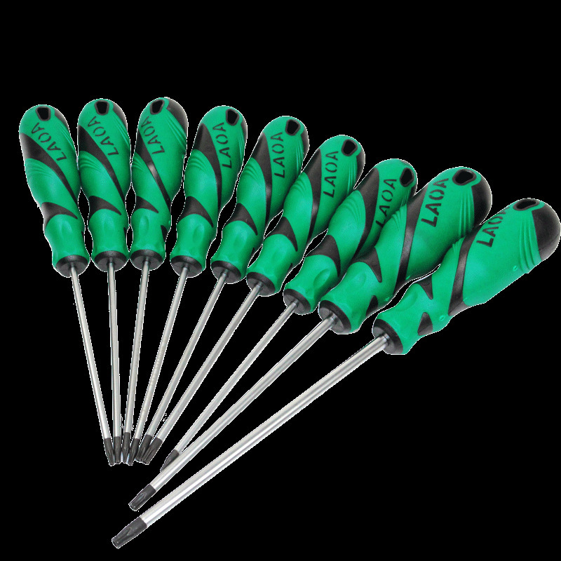 Viejo destornillador de flores de plum T2025T30 nueva energía estrella con agujero medio en forma de arroz hexagonal / destornillador de tornillo de flores