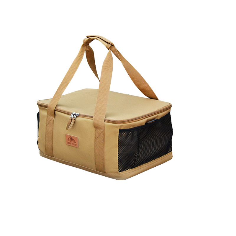 Bolsa de almacenamiento para equipos de campamento al aire libre, bolsa de artículos diversos para herramientas de picnic de gran capacidad plegable, bolsa de picnic impermeable multifuncional