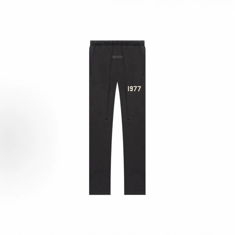 2022SS FOG Sub-line ESSENTIALS 1977 Flocked Trendy Casual Fleece-Lined Straight Sweatpants 2022SS FOG Sub-line ESSENTIALS 1977 Flocked Trendy Casual Fleece-Lined Straight Sweatpants