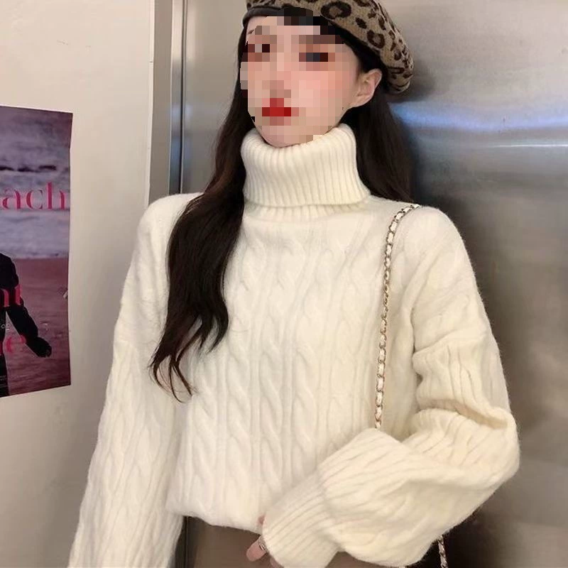 Свитер с высоким воротником утолщенный женский зимний 2023 новый спирец
