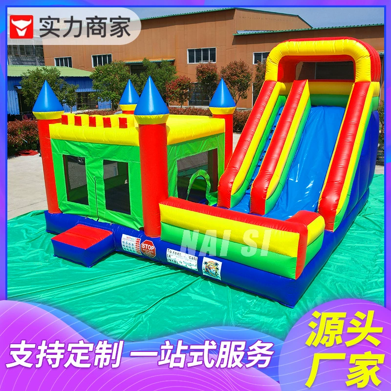 Завод по производству надувных детских игровых комплексов, батутов, горок и замков для трансграничной торговли в Европе и Америке