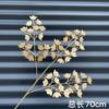 Golden Simulation Flower Ugli Ginkgo Leaf Golden Leaf Golden Leaf Christmas Flower Barrel New Year Plastic Flower Flowers