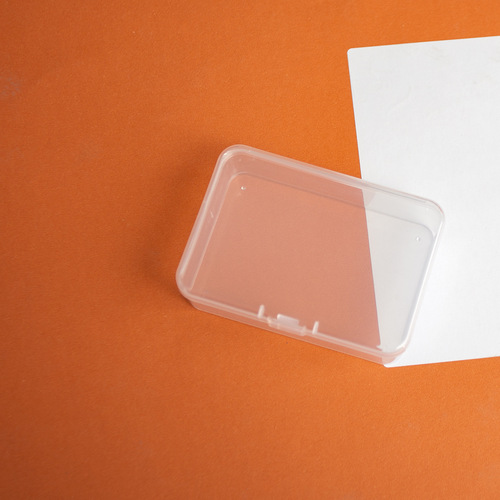 Rectangular transparent storage box, storage box for accessories and jewelry, PP plastic storage box, DIY nail packaging box, hardware parts