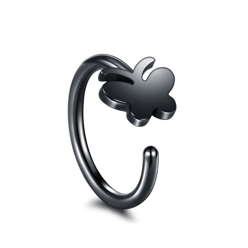 C-shaped Hypoallergenic Stainless Steel Fake Nose Ring Wholesale display picture 3