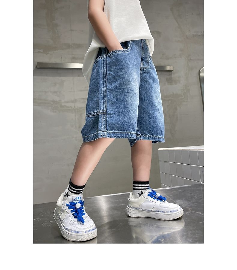 Jongens spijkerbroek shorts zomer bermudashorts trendy kindermode_voghion.com