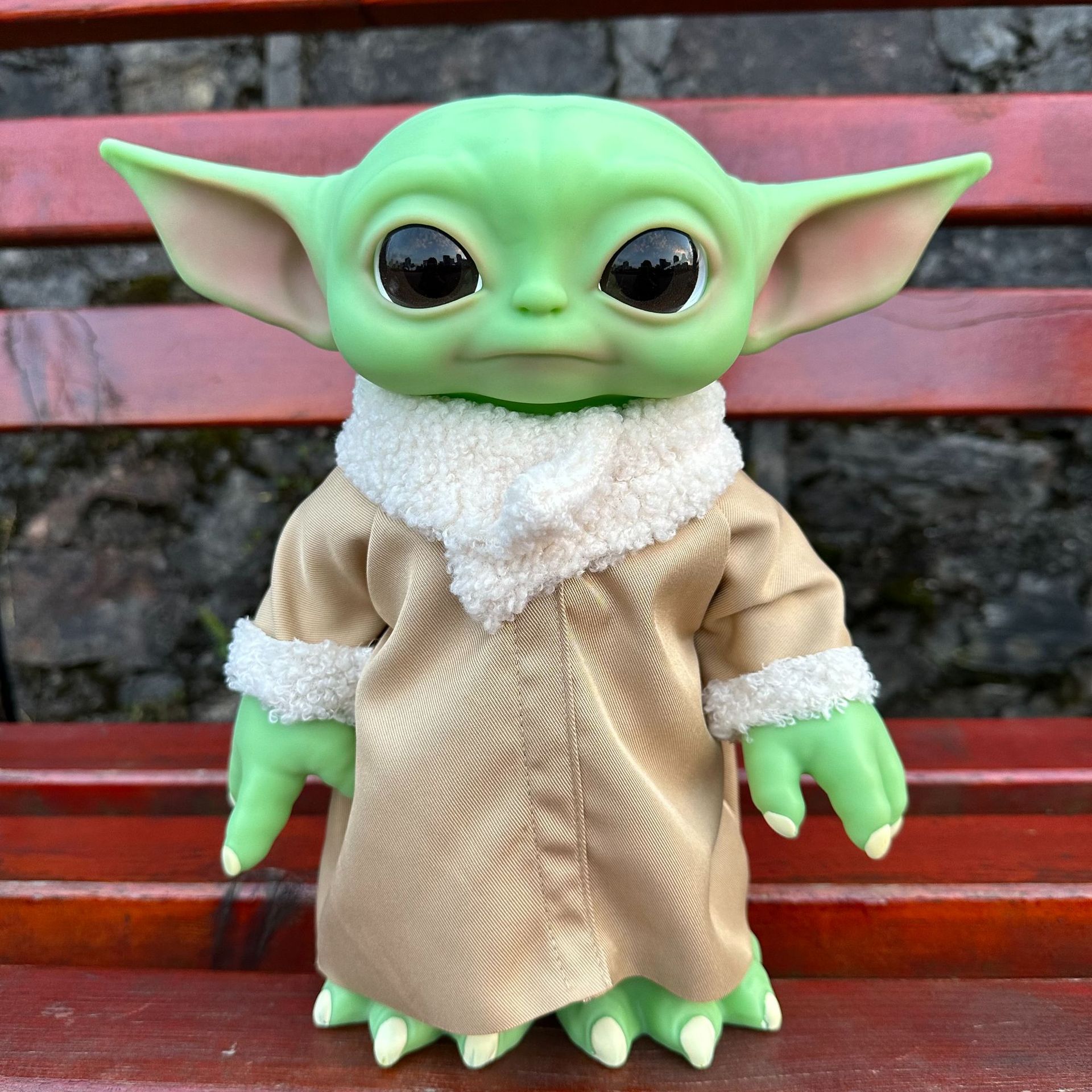 Yoda bebé muñeca hecha a mano Star Wars manloda Navidad bebé Yoda juguete extranjero adornos