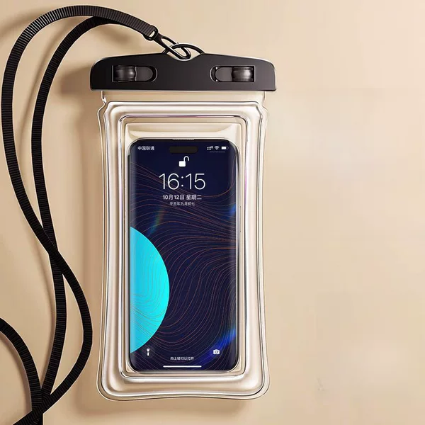 Waterproof Mobile Phone Bag with Touch Screen, Special Take-Out Rider Equipment for Swimming, Seaside Diving Bubble Sealed Waterproof Mobile Phone Bag
