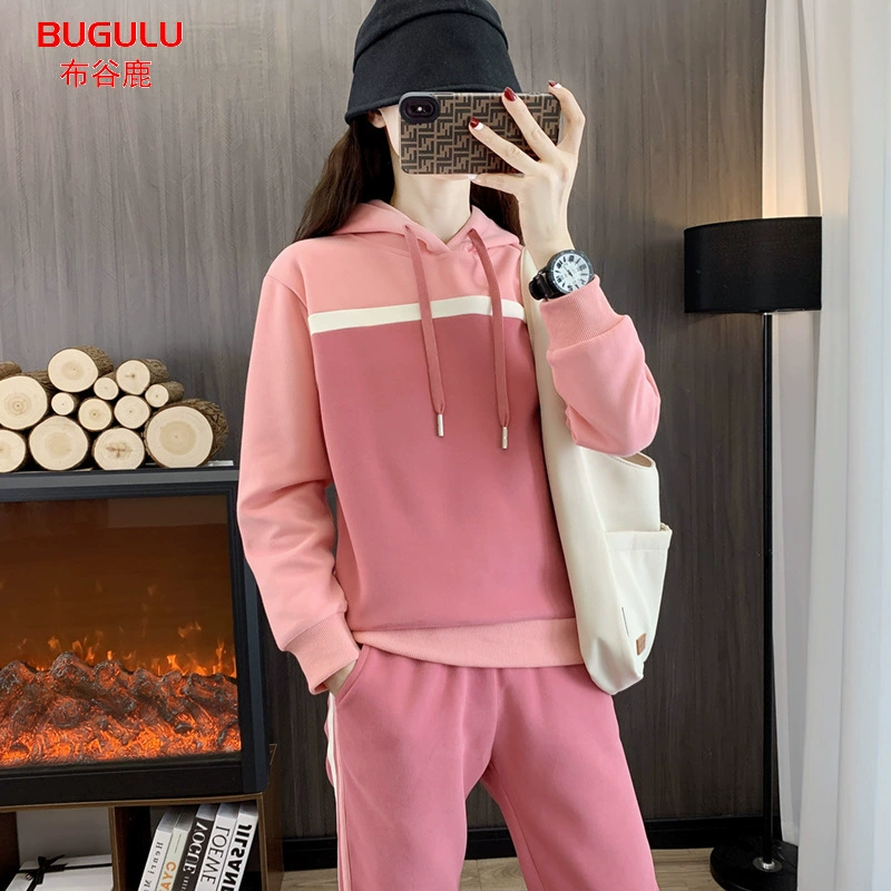 布谷鹿 Hoody for leisure, elastic soft sweatshirt, Overall, Set