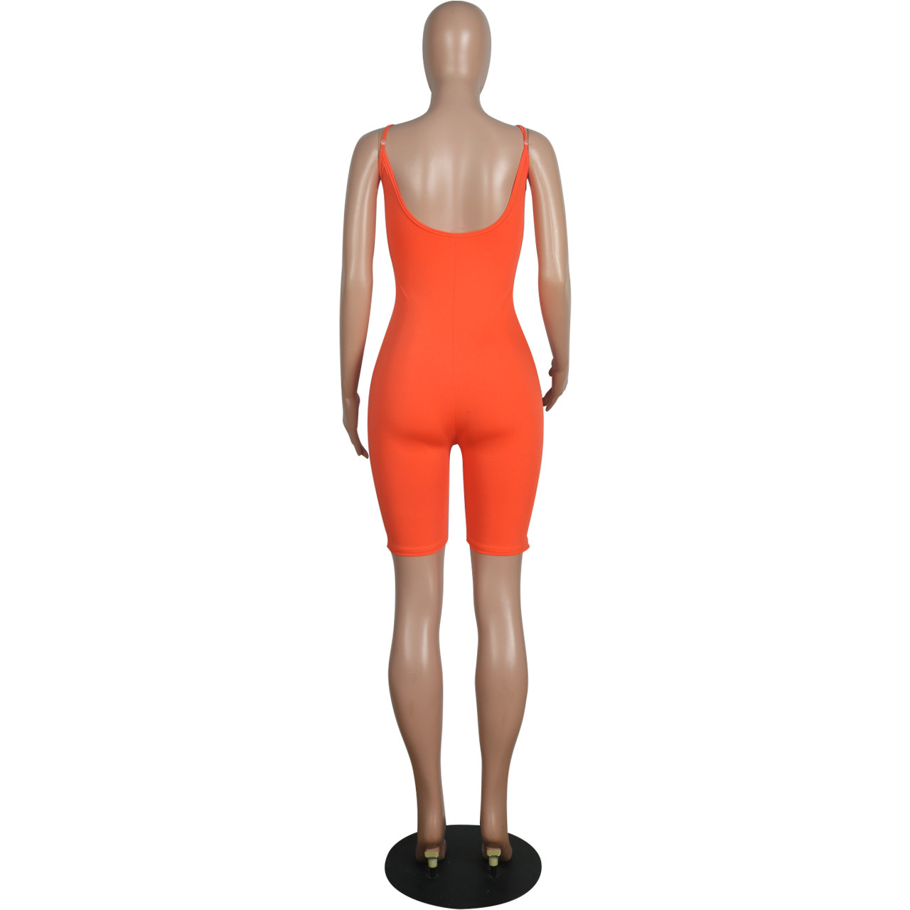 Women Site Solid Color Tight Backless Bodysuit