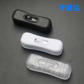现货304线上开关黑色白色透明电源开关床头船型灯具开关按钮开关
