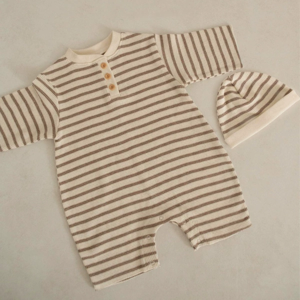Khaki bars set (conjoined clothes+hat)