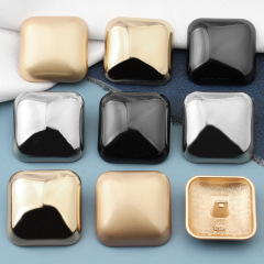 高檔金屬方形紐扣羊絨毛呢大衣毛衣外套衣服上衣女百搭裝飾扣子