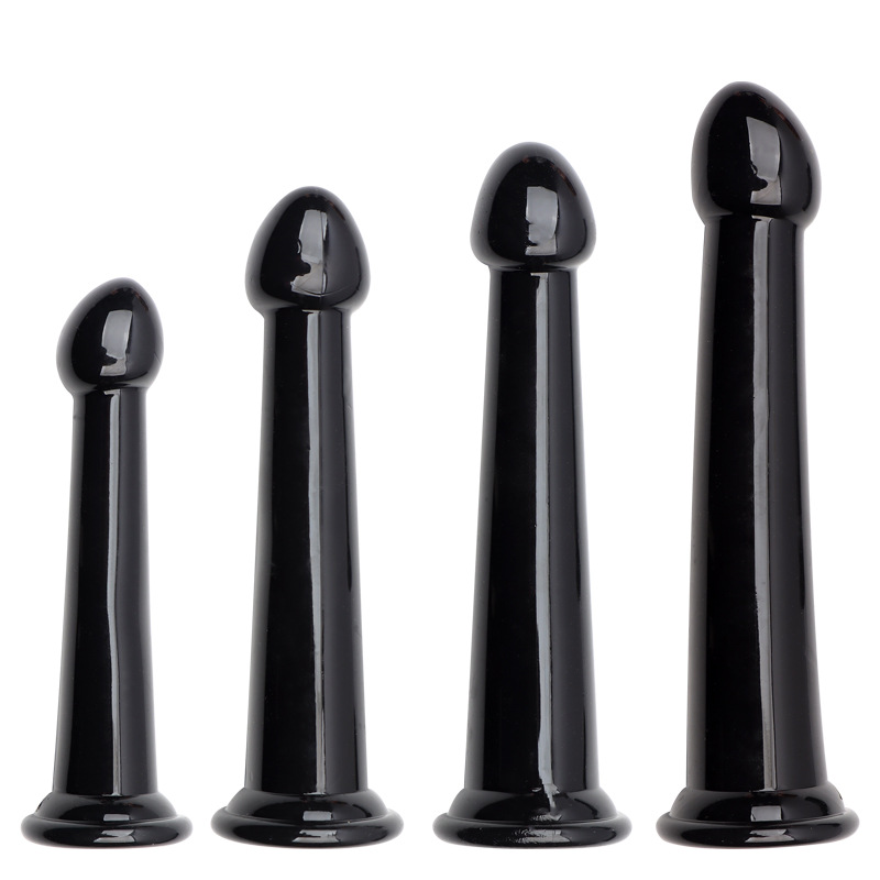 TPE Realistic Anal Plug with Suction Cup, Manual Control, Transparent — detail image 11