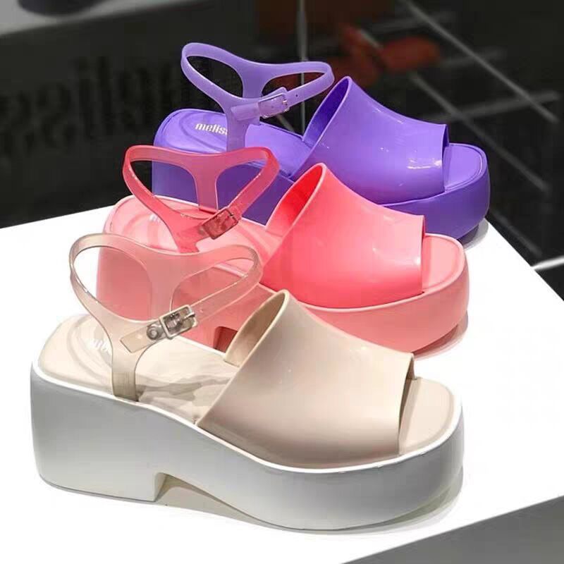 Summer sandals platform open toe wedge heel