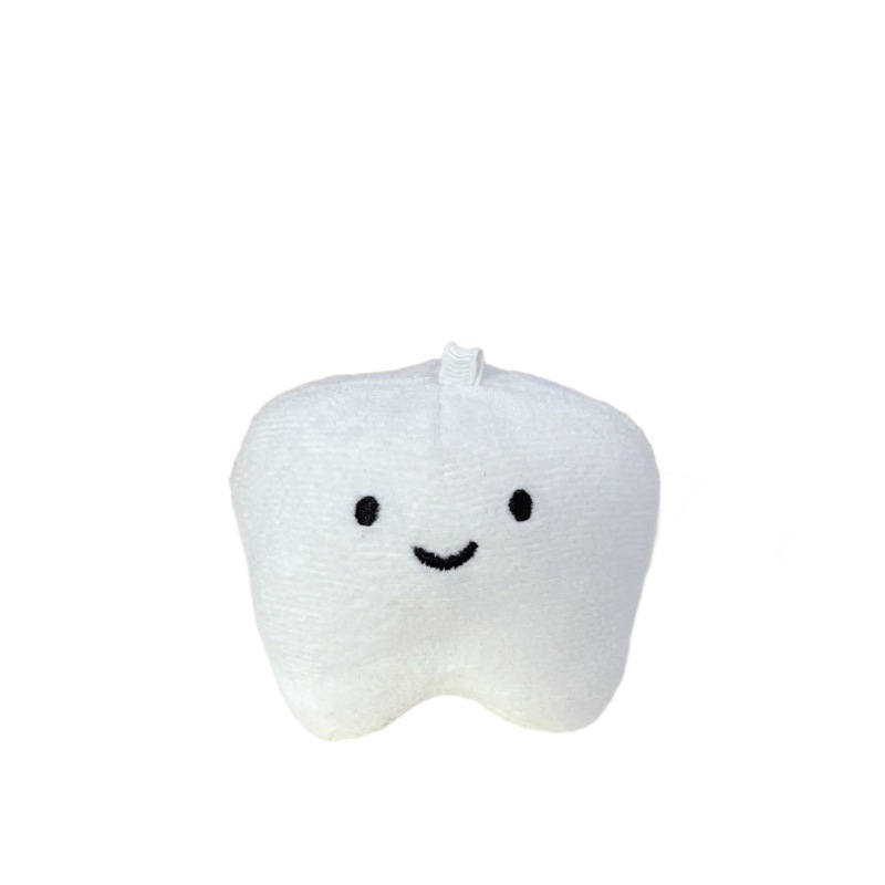 Tiktok muñeca de peluche diente música juguete pareja bolsa colgante de peluche llavero Diente de diente caries muñeca al por mayor