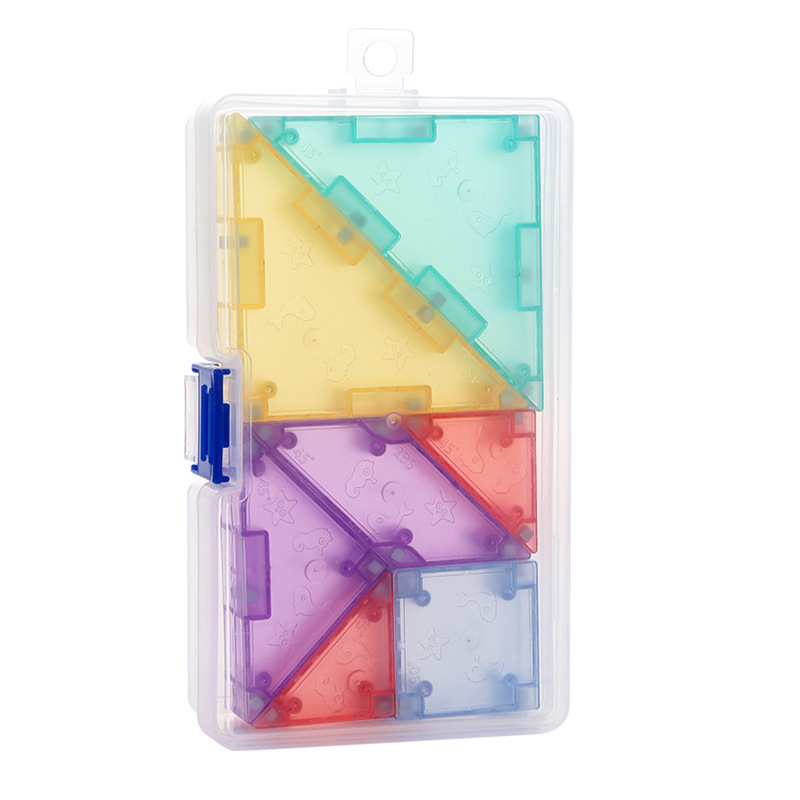 Ventana de color transfronteriza, hoja magnética, pieza suelta, rompecabezas de rompecabezas para bebés para niños, juguetes magnéticos, bloques de construcción magnéticos al por mayor