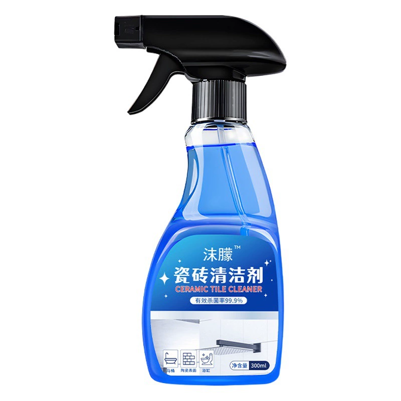 Встряхивая моющее средство для очистки плитки в ванной комнате стеклянная накипь для очистки туалета