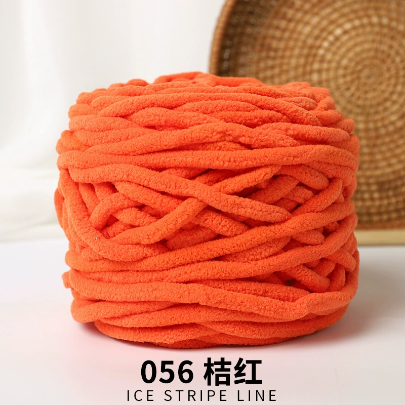 Yarn ball 100% polyester, bulky soft DIY scarf yarn, baby colors, 11×11×12 cm