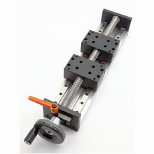 正反牙手动滑台模组滚珠丝杆双线轨十字手摇直线导轨激光步进齿轮