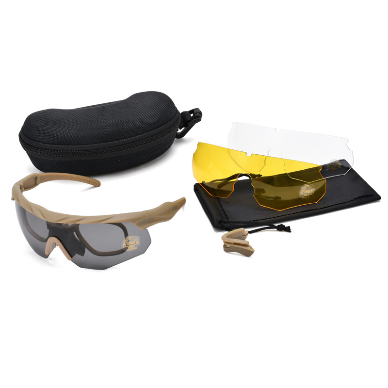 Gafas Tácticas de Protección TR90 y PC con Lentes Intercambiables para Tiro CS image 7