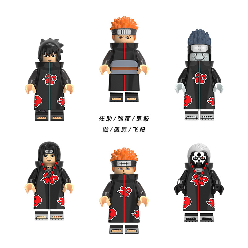 Building Blocks Minifigures | Rěnzhě Auto Parts and Accessories - kdl801-naruto-6-styles