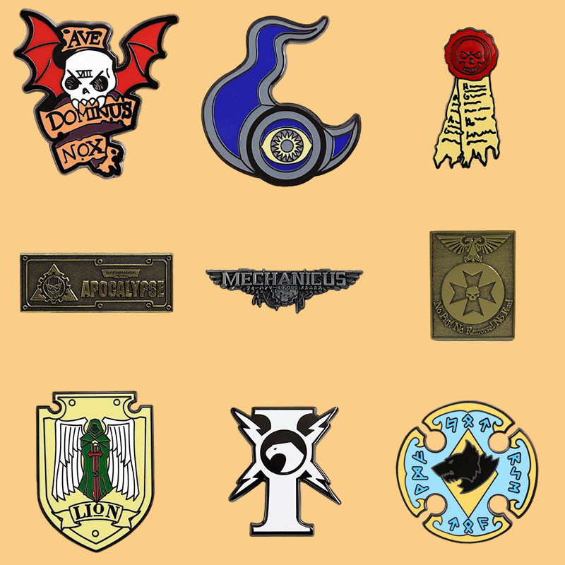Aliexpress Cross-Border New Warhammer 40K Merchandise Brooch Game Gift Cartoon Metal Badge Clothing Accessories
