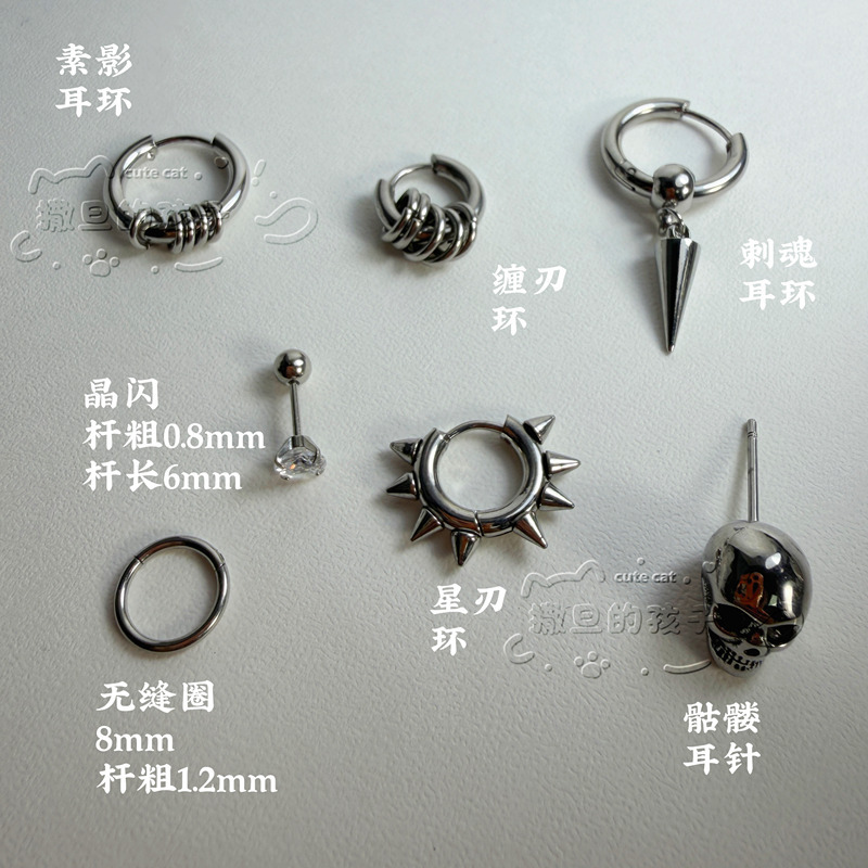 16G labret stud size and finish detail