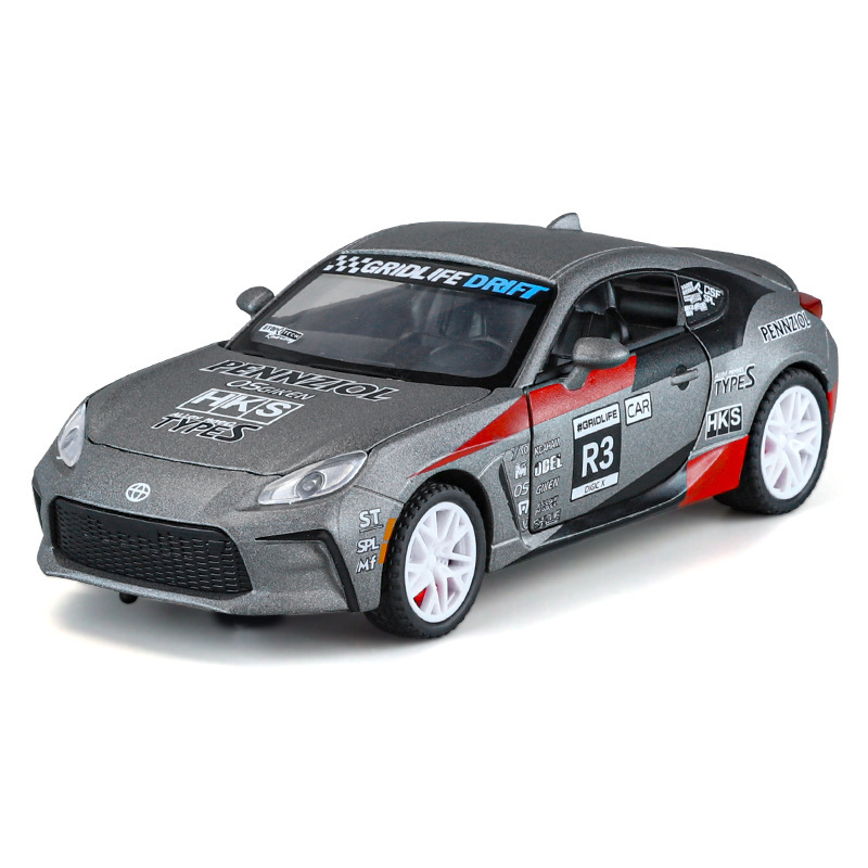 1:32 Toyota Gr86 Alloy Racing Car Model with Sound and Light, Pull-Back Jdm Classic Sports Car Collectible Display Piece, Cross-Border Wholesale