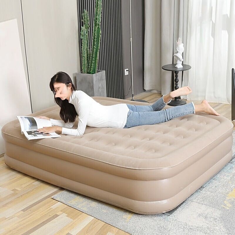 Outdoor Portable Inflatable Mattress for Camping, Self-Inflating Thickened Air Mattress for Afternoon Naps