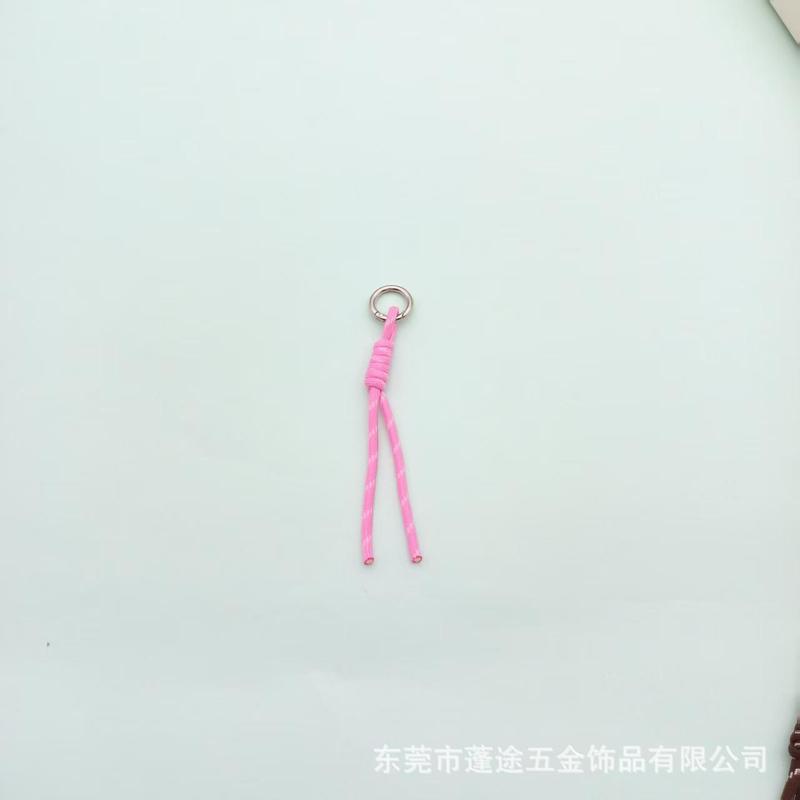 双色编织打结手机挂绳手工配件钥匙扣材料挂件玩具包包小挂饰吊绳|undefined