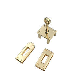 骐丰五金手袋箱包配件锌合金三件套扭锁扣新款鞋拧锁扣装饰扣