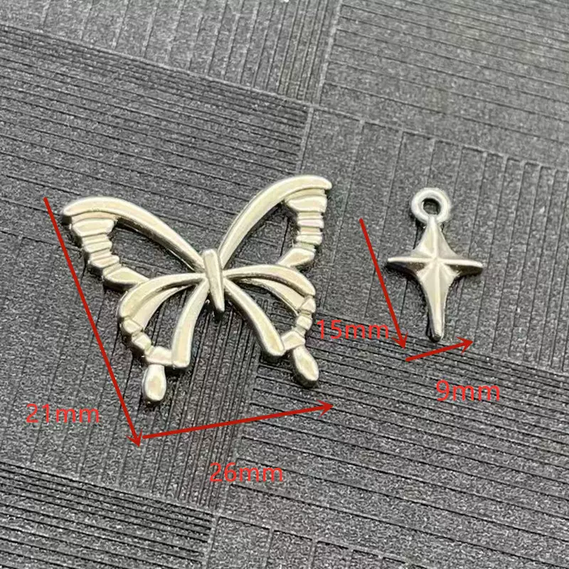 2021年新款蝴蝶项链女夏潮网红锁骨链轻奢小众设计感合金吊坠