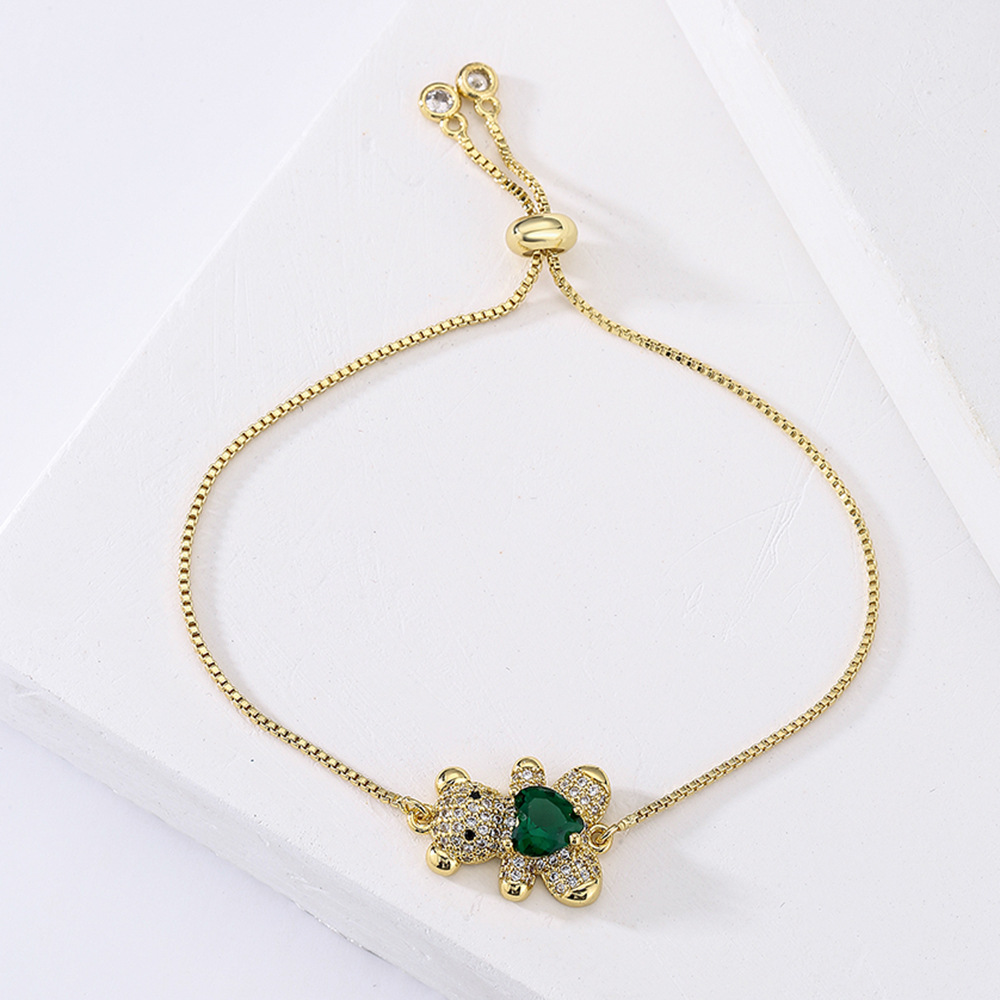 Bracelets Classification 1 Piece Quantity Holiday Occasion Bear Copper Cute Fashion Bracelets
