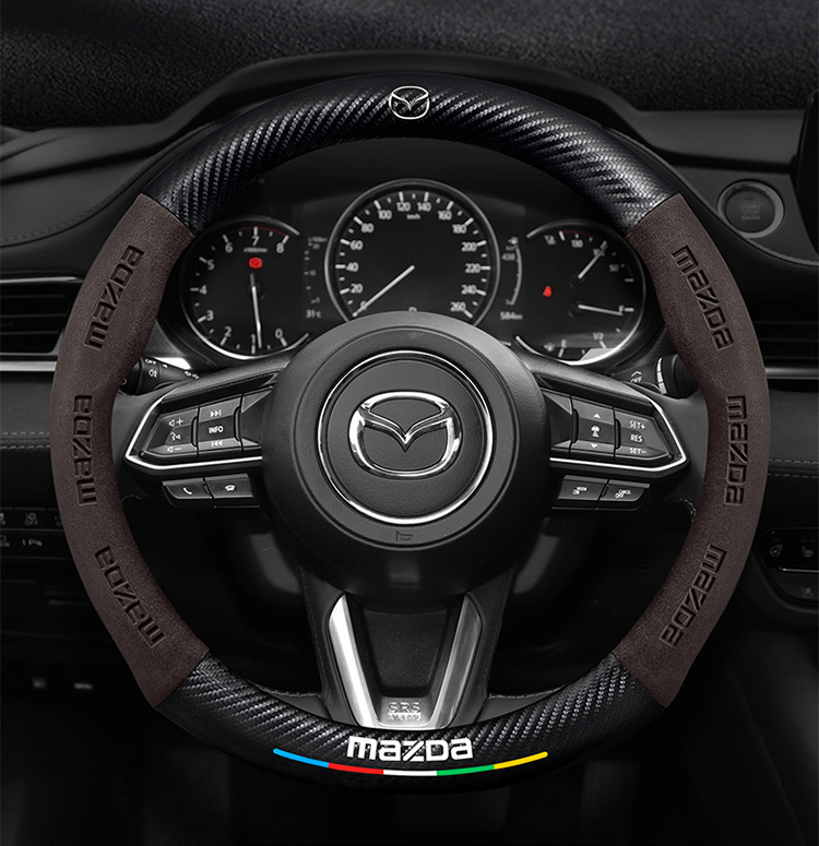 Suitable for Mazda 3/6/8/Cx30/Cx4/Cx5 Angkesela Cx8 Star Cx3 Leather Steering Wheel Cover