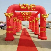 结婚喜宴婚庆4连3连2连LOVE拱门婚庆典礼婚礼方形拱门彩虹门