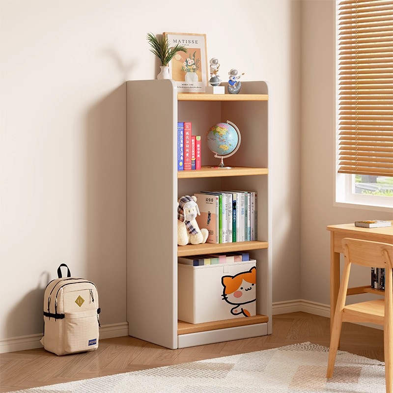 Carefully Selected Solid Wood Small Cabinet Storage Cabinet Living Room Low Bookshelf Storage Rack Floor-Standing Wall-Mounted Narrow Cabinet Bay Window Bookcase
