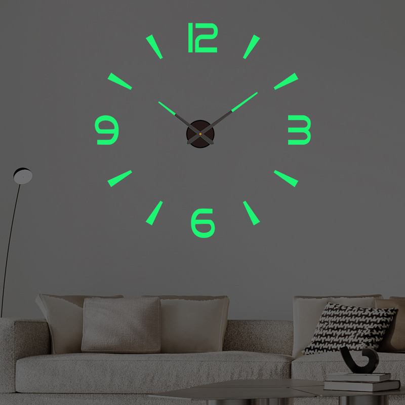 Fábrica en stock Punch-libre creativo DIY reloj de pared reloj de acrílico personalizado simple sala de estar dormitorio reloj decorativo