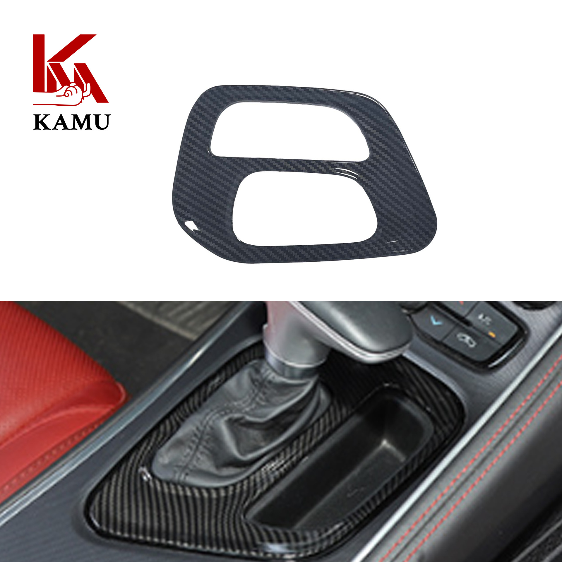 Suitable for Dodge Challenger Dodge Challenger carbon fiber pattern interior exterior navigation steering wheel gear