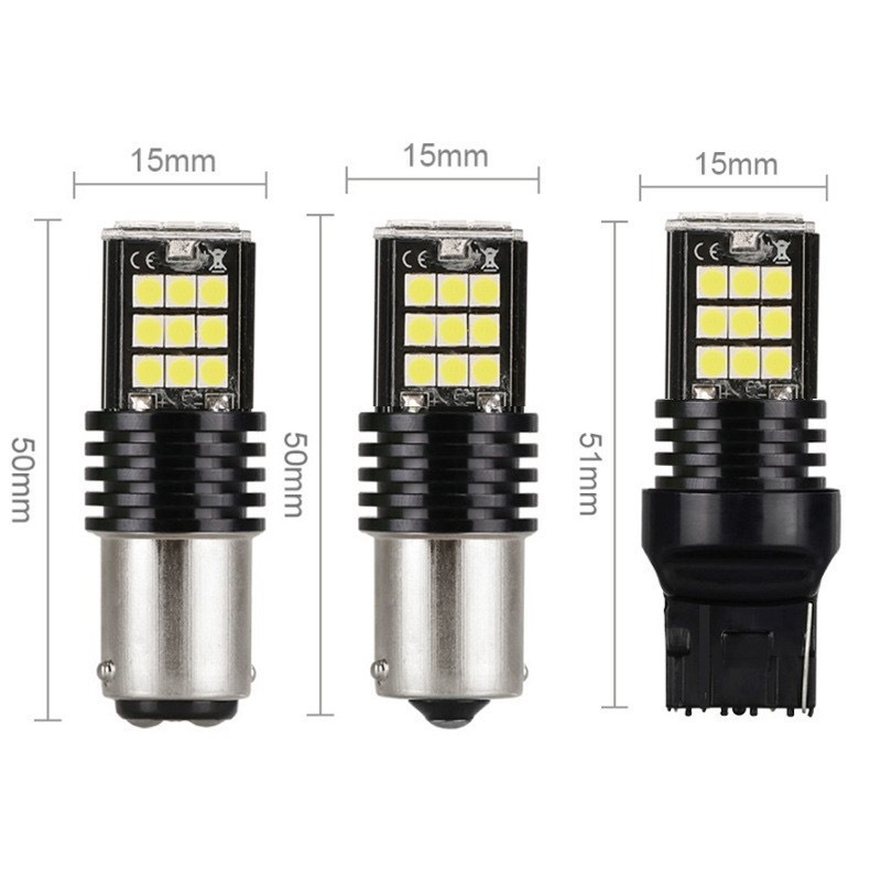 車の LED ブレーキライト 1157 1156 3030 24SMD7440 7443 T20 高輝度逆転ライト|undefined