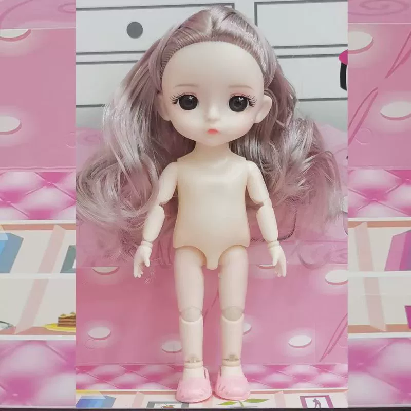 Кукла, игрушка для переодевания, мультяшные заколки для волос, 17 см, 6 дюймов, стиль, оптом