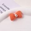 Cloth from pearl with bow flower-shaped, decorations handmade, hair accessory, Korean style