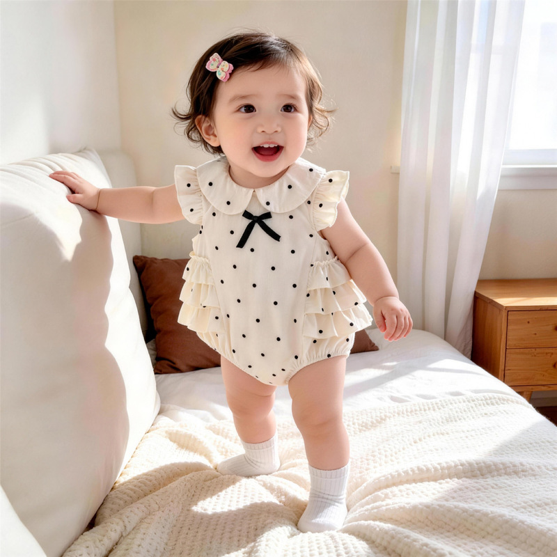 Summer Baby Romper for Girls, Sleeveless Jumpsuit, Thin Princess-Style Outfit for Outings, Suitable for 100-Day or One-Year-Old Babies Summer Baby Romper for Girls, Sleeveless Jumpsuit, Thin Princess-Style Outfit for Outings, Suitable for 100-Day or One-Year-Old Babies