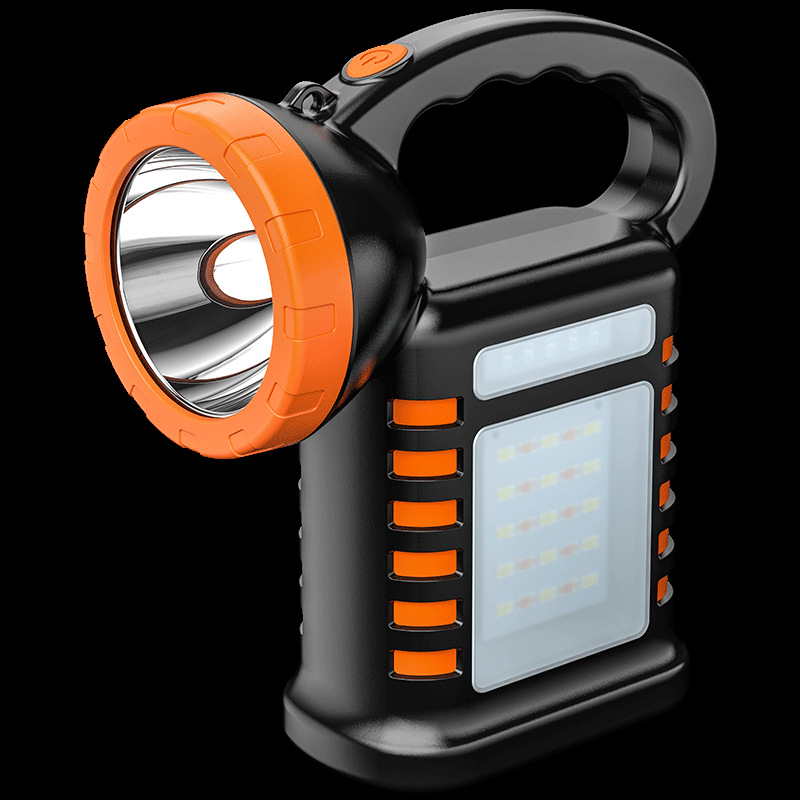 Nueva lámpara portátil multifuncional linterna de luz alta carga solar al aire libre iluminación LED luz portátil