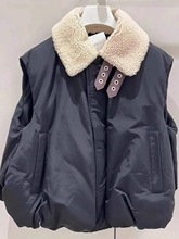 广州十三行女装欧货羊羔毛绒马甲外套秋冬季保暖羽绒棉服
