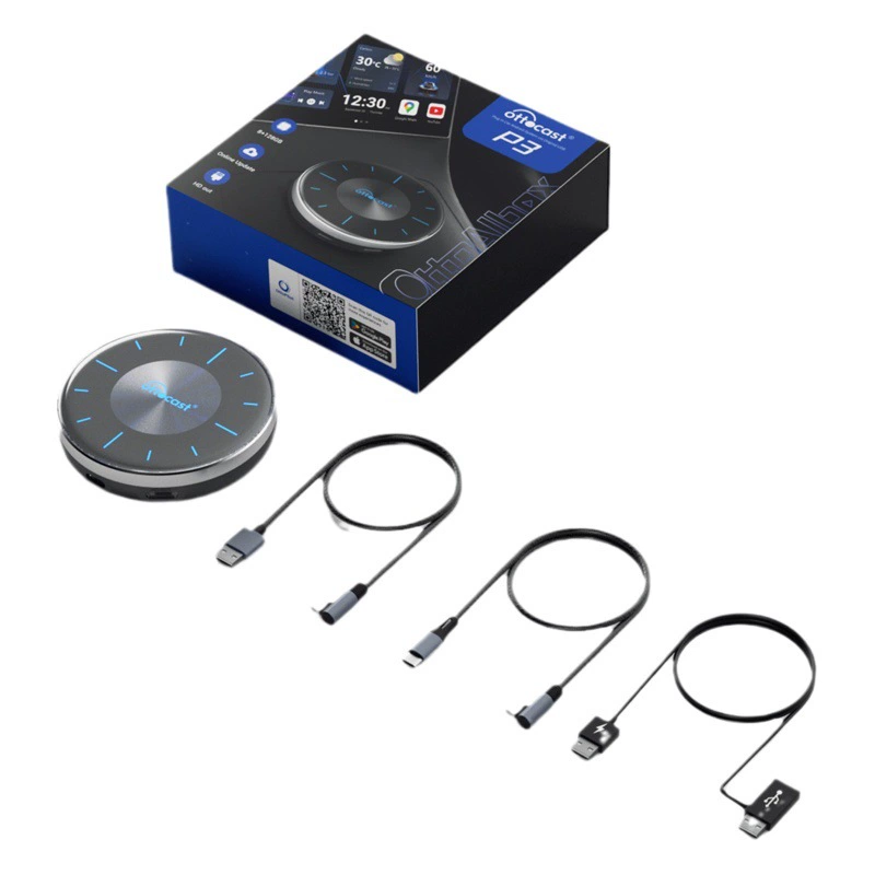 Новый продукт OTTOCAST P3 автомобильный Android-бокс с SIM-картой, Ai Box с проводным и беспроводным подключением к CarPlay