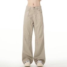 青少年美式潮牌工装休闲裤男女款潮牌春秋新款直筒百搭ins风裤子