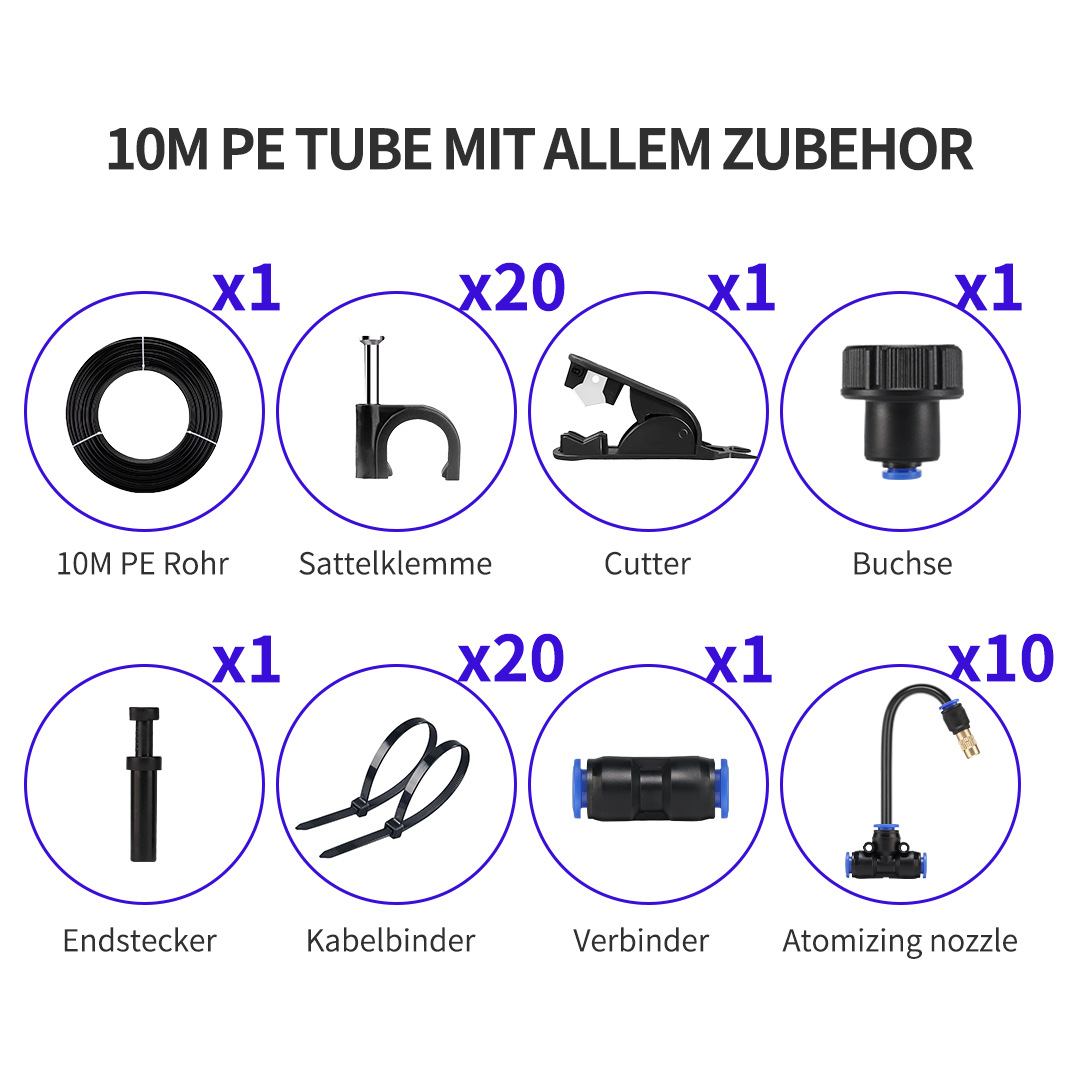 6mm 검정색 10.1m 헤드