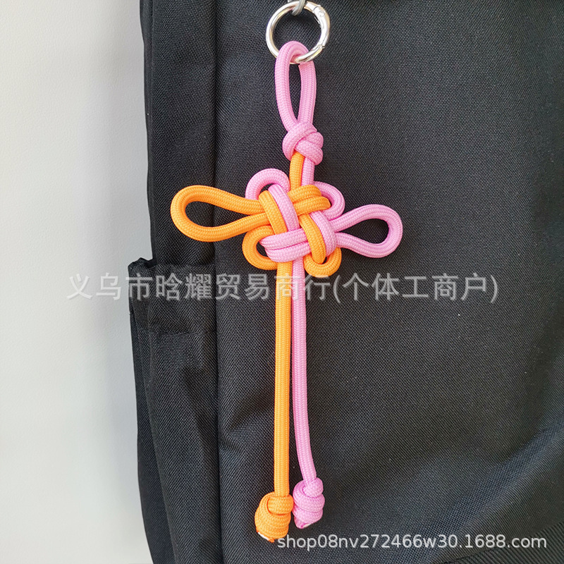 吉祥中国结包包挂件高颜值miu系手工编绳中国风手机壳钥匙扣挂饰|undefined